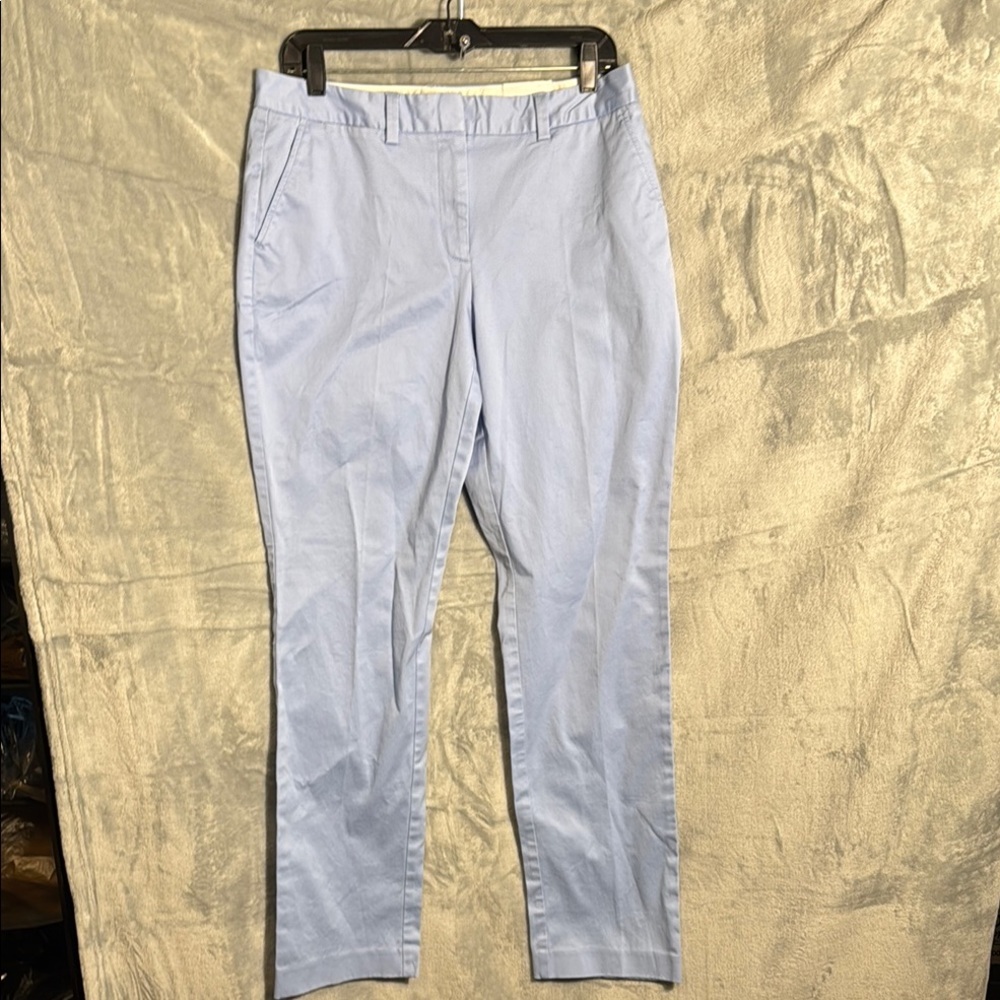 NWT Land’s End women’s pants 10 Light Blue Dress Pants mid rise straight leg